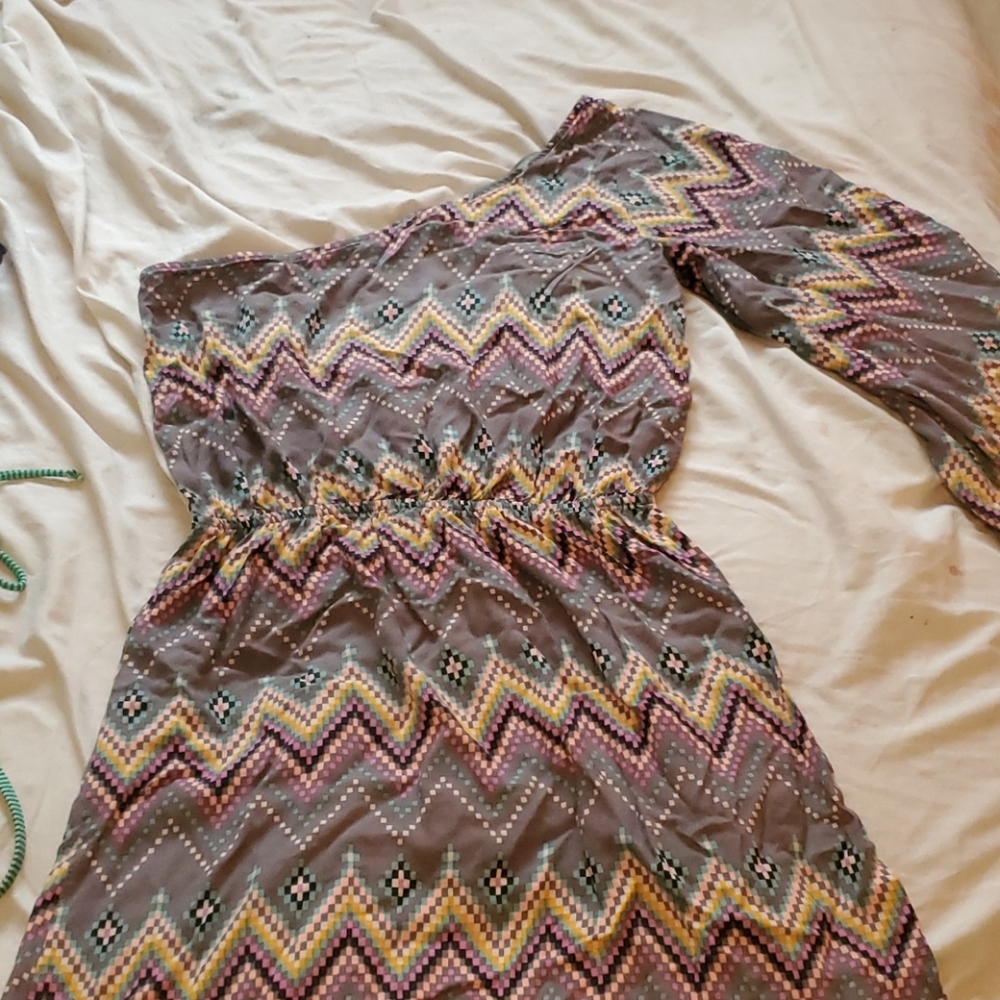 One arm mini dress